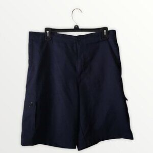 NWOT - AVIA Adventure Clothing Navy Blue Men's Flat Front Shorts